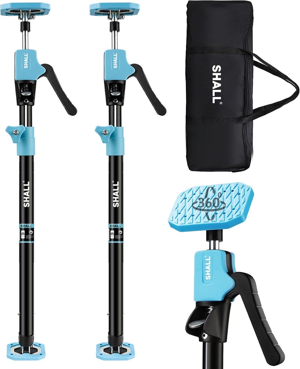 Steunpaal verstelbaar 23-5/8" tot 45-1/4" - stalen telescopische steun - 70 kg draagvermogen - ShopVlot