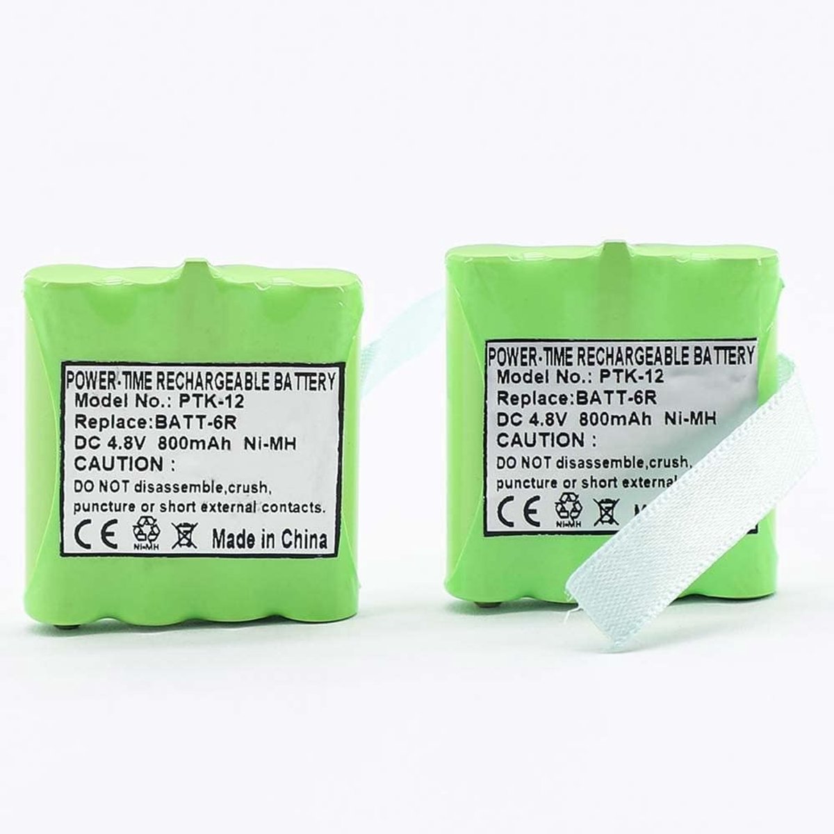 Oplaadbare batterijen 800mAh - Ni-MH - 4.8V - Geschikt voor Midland Walky Talky - ShopVlot