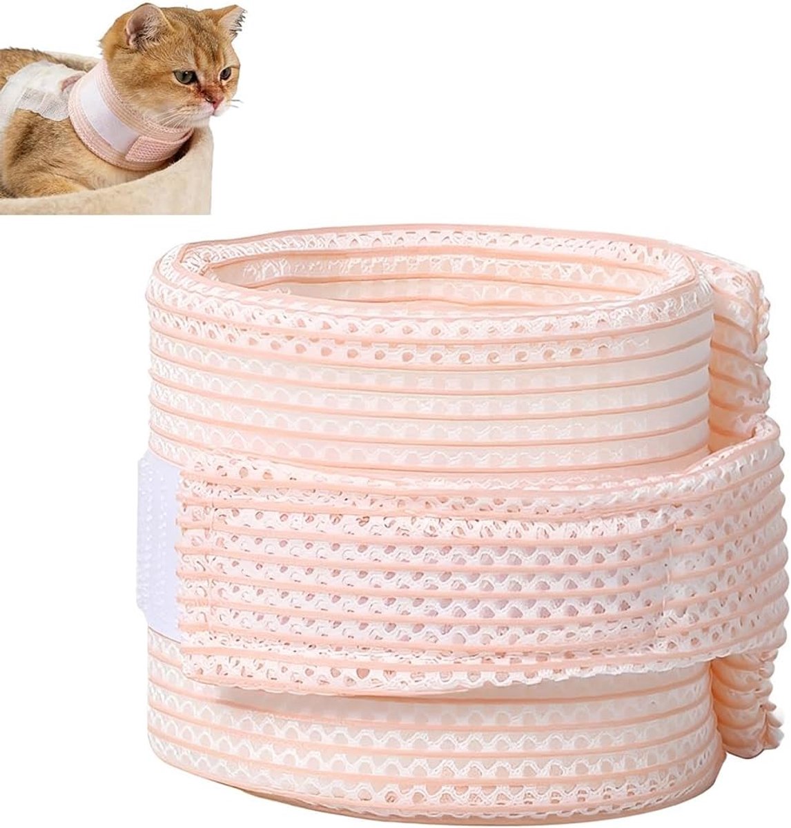Kattenhalsband voor herstel na operatie - zacht, ademend - krabvast - comfortabel tijdens genezing - ShopVlot