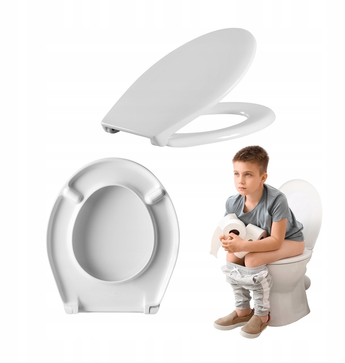 Merkloze Duroplast Toiletzitting - Antibacterieel & Kindvriendelijk