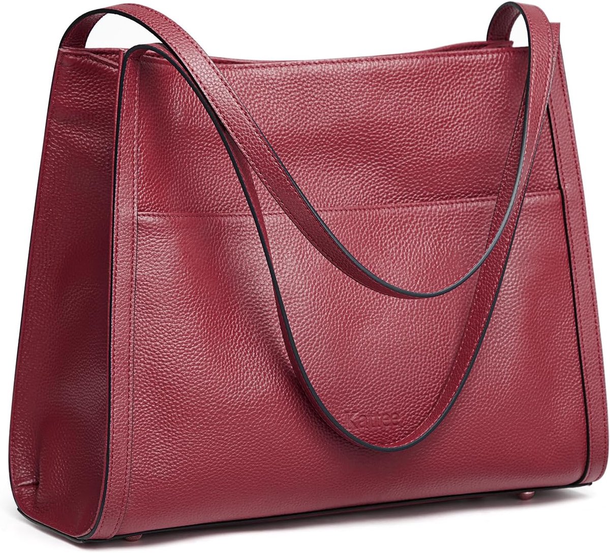 Tote bag dames - zachte leren schoudertas - ideaal voor werk en reizen - trendy en praktisch - SnelShoppen