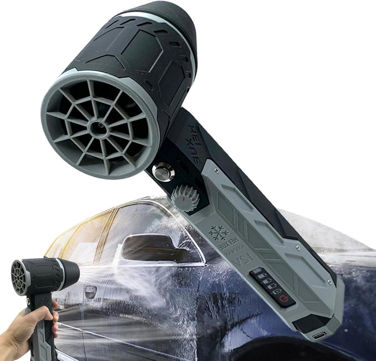 Elektrische Luchtblazer - Draadloze Bladblazer - Elektronica Reinigen - Borstelloze Motor - 4000mAh Batterij - Zwart