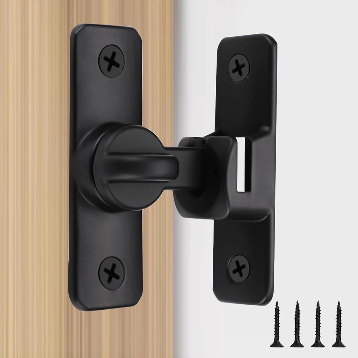 Schuifdeurslot 90/180 graden - Aluminiumlegering - Corrosiebestendig - Ideaal voor schuurdeuren - SnelShoppen