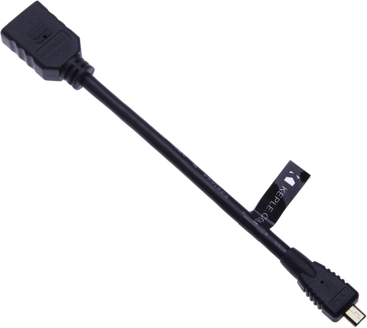 Micro HDMI kabel 20cm - verguld - audio/video overdracht - ideaal voor Panasonic Lumix - ShopVlot