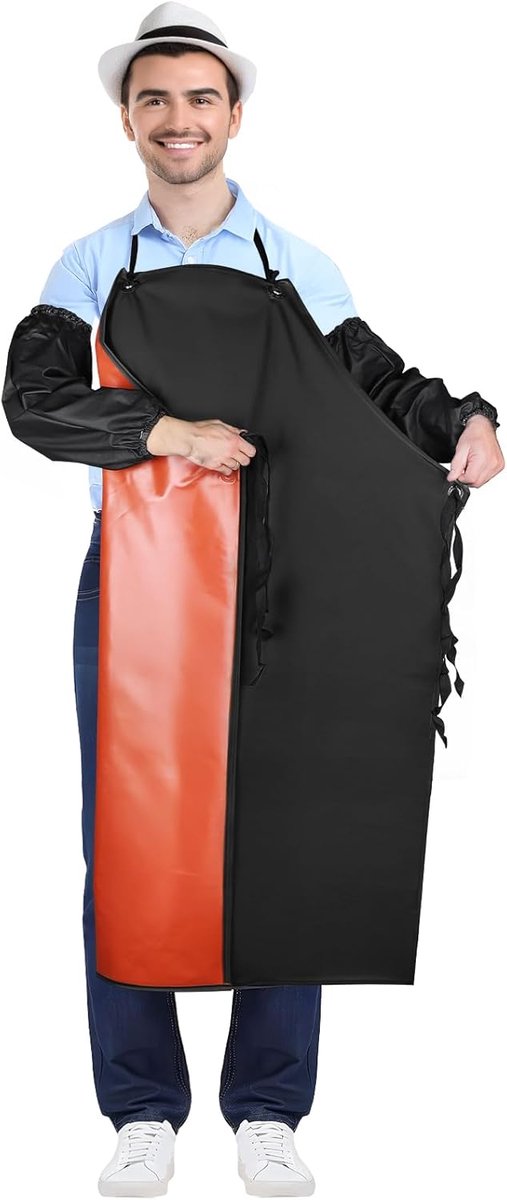 Keuken Schort Mannen PVC - Waterdicht - Beschermt Kleding - Ideaal voor Koken - ShopVlot