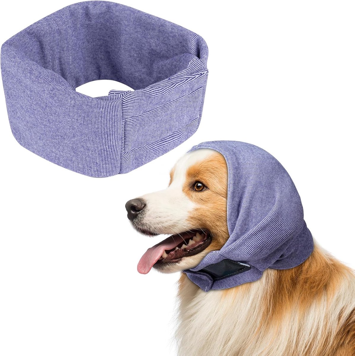 Oorkappen voor honden - gehoorbescherming - verstelbare oorflappen - rustgevende werking bij lawaai - ShopVlot