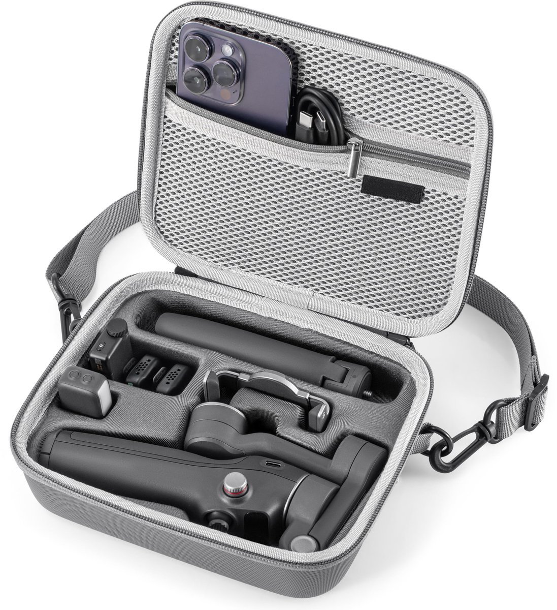 Casalora - Geschikt voor Opbergtas voor Osmo Mobile 7/8/7Pro – Waterdichte reistas – Harde draagtas compatibel met DJI Osmo Mobile 7/8/7Pro – Gimbal Case – Outdoor reisaccessoires
