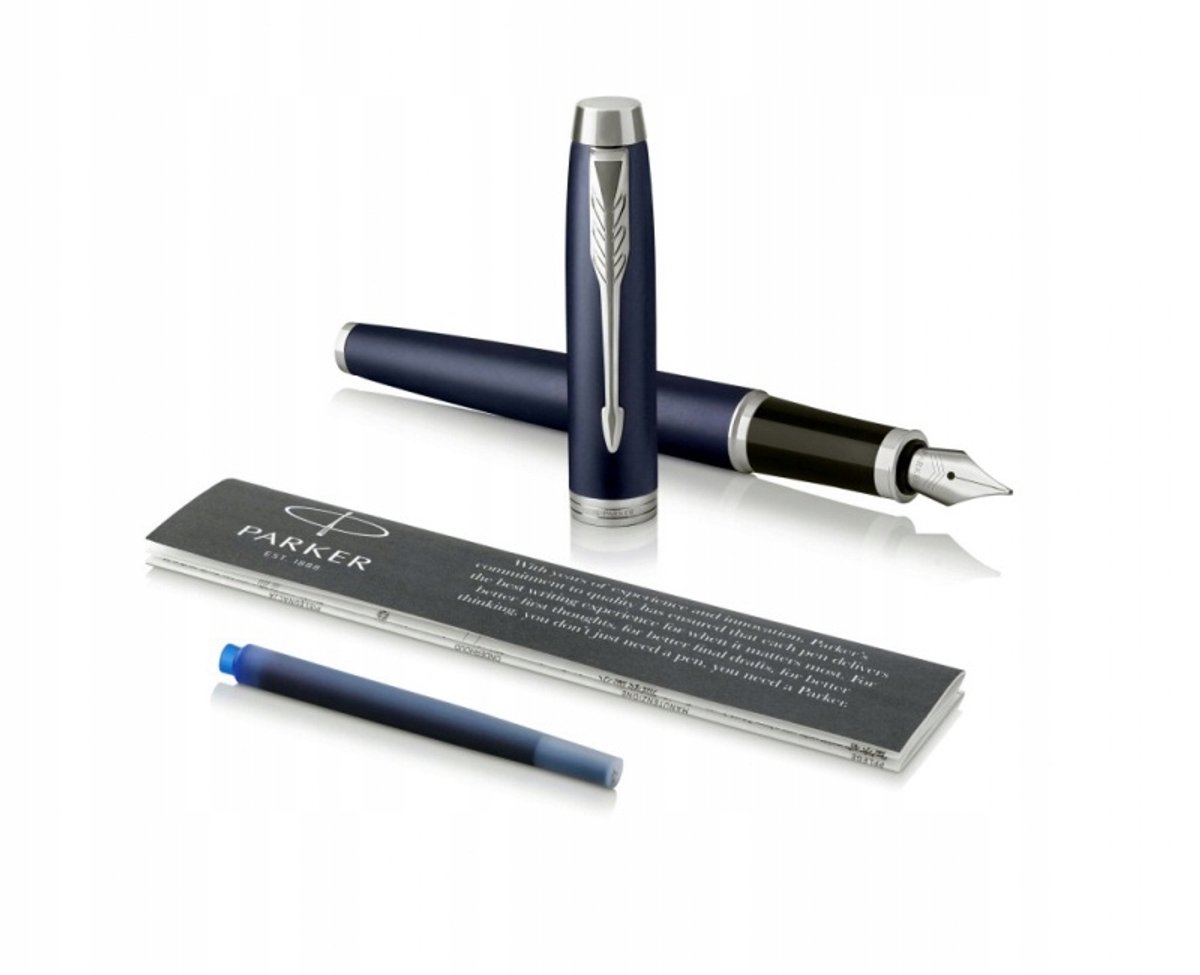 Merkloos Blauw Vulpen met Roestvrijstalen Penpunt - Ideaal voor Kantoor en Studie
