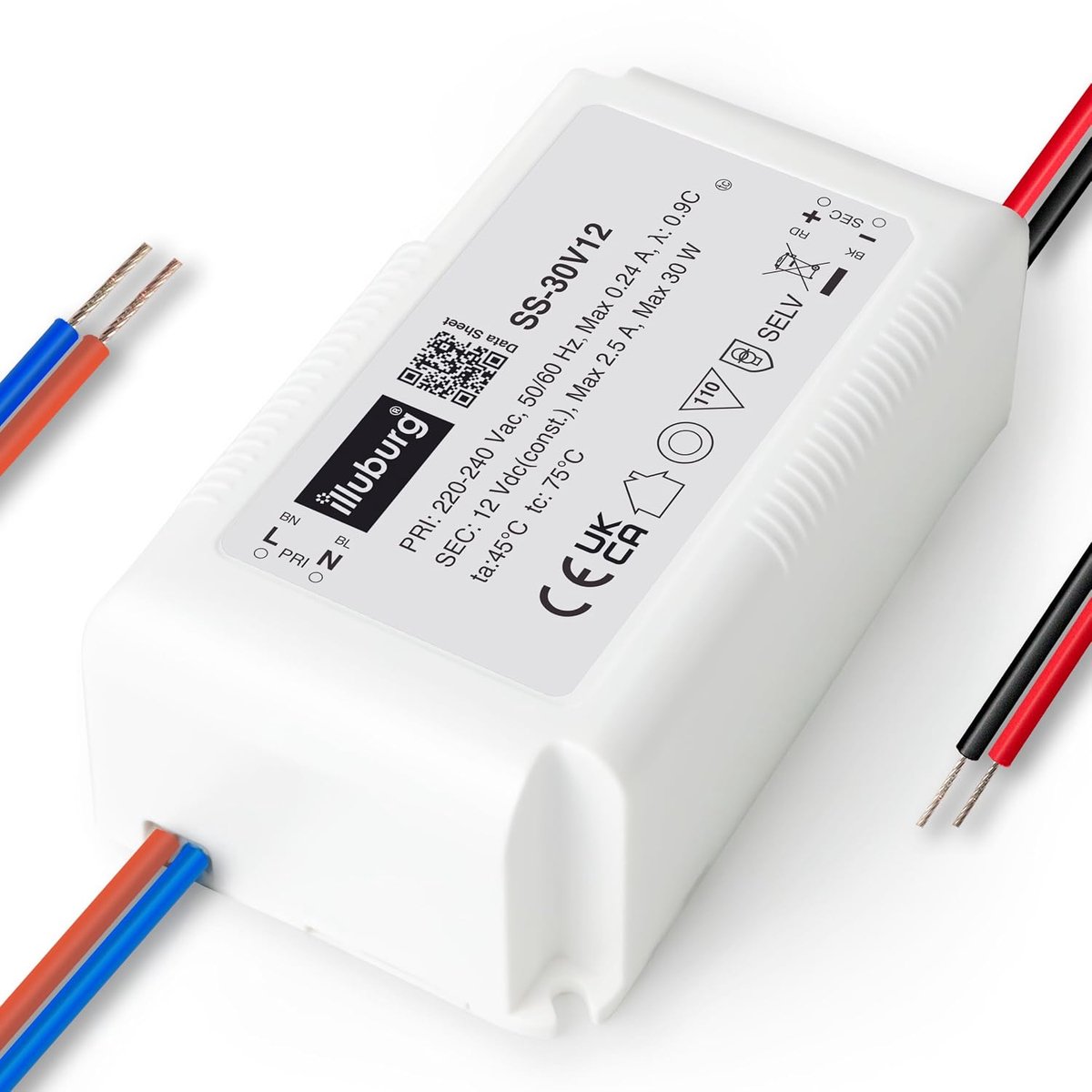LED transformer 12V 30W - flickervrij - flush-mounted installatie - ideaal voor LED strips en lampen - ShopVlot