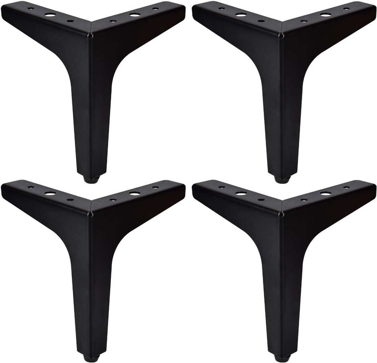 Metaal meubelpoot 6 inch - moderne driehoek diamant vorm - stevig tot 113 kg - verhoog je meubels - ShopVlot