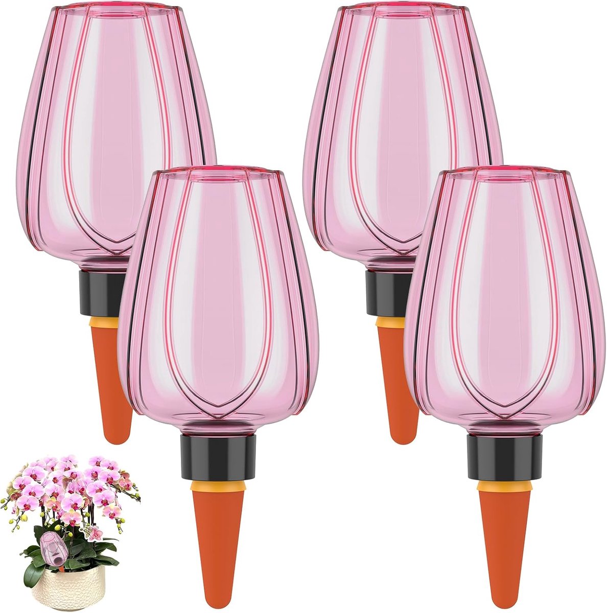 Irrigatieballen 350 ml - Roze - Automatische zelfbewatering - Ideaal voor drukke plantenliefhebbers - ShopVlot