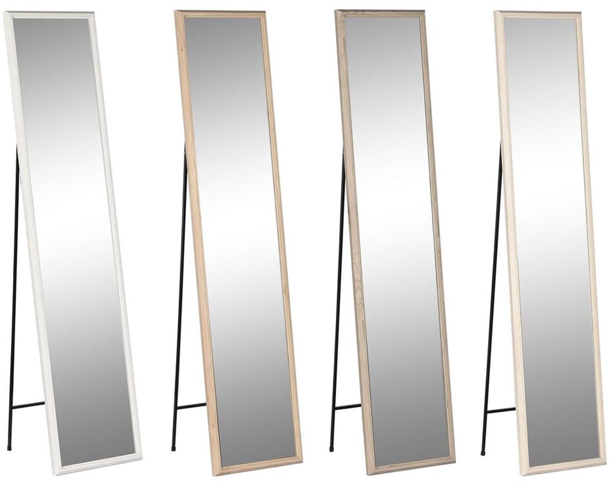 Staande spiegel 34 x 3 x 155 cm - wit bruin beige grijs - elegant design - perfect voor elke ruimte - ShopVlot