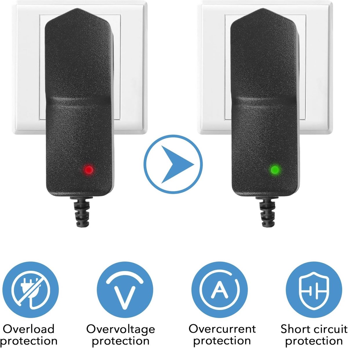 Poweradapter 26V 0.5A - Oplaadkabel 1.8m - Compatibel met Hoover H-Free en Freedom modellen - ShopVlot
