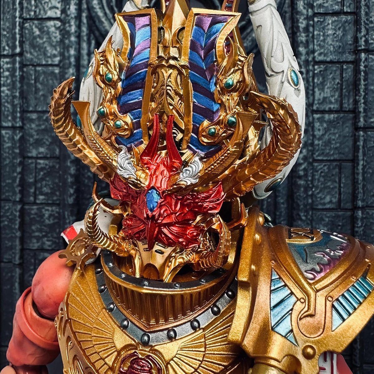 Figurenaccessoires Helm 01 - 1:18 Schaal - Soft PVC Rubber - Voor Warhammer Fans - ShopVlot