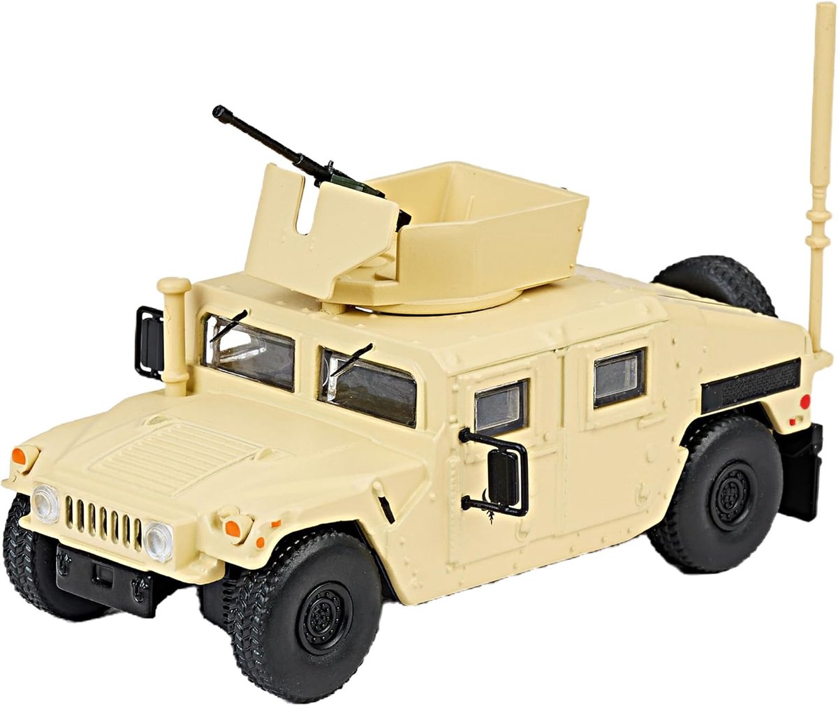 Versterkte wapendrager 1:64 - woestijngeel gegoten model - authentieke militaire replica - ShopVlot