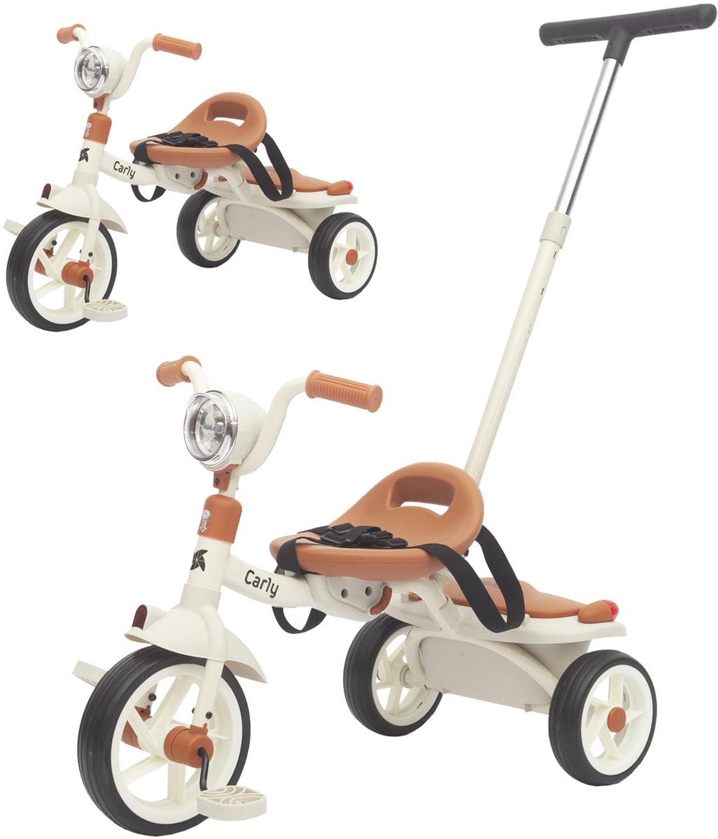 Babydriewieler opvouwbaar - licht en compact - met stuur met licht en geluid - ideaal voor kinderen van 1-5 jaar - ShopVlot
