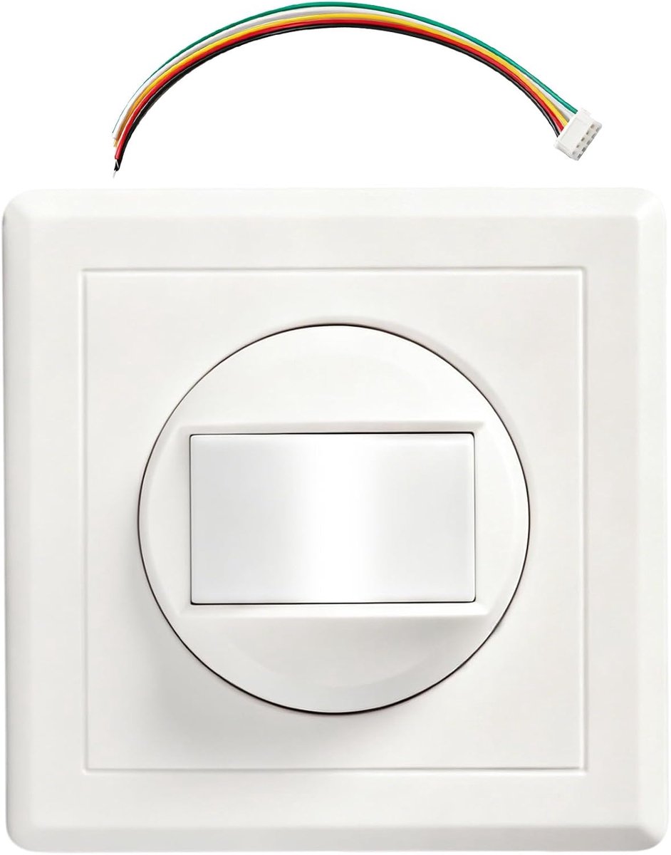 Bewegingssensor voor binnen - Flush-mounted infraroodsensor - 160 graden, 9 m bereik - Veiligheid en comfort in gangen - ShopVlot