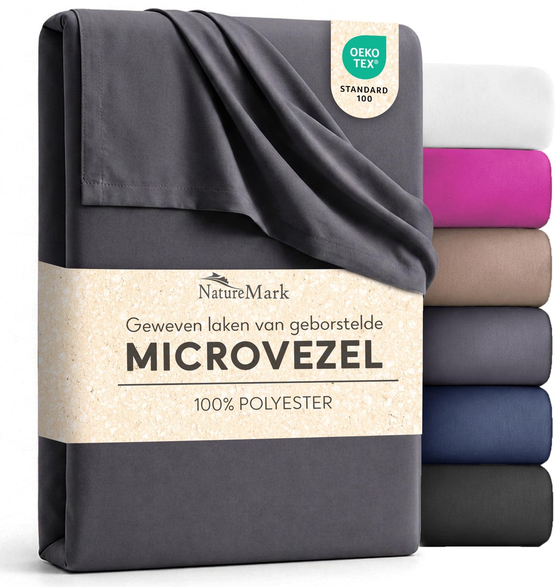 Microvezel laken 150 x 250 cm - geborsteld - kreukvrij en sneldrogend - onderhoudsvriendelijk en zacht - ShopVlot