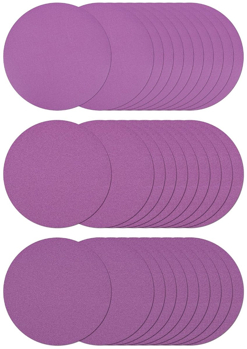 Schuurpapier 150mm - Superfijne Polijstschijven - 600/1000/1500 korrel - Voor roestvrij staal en keramiek - ShopVlot