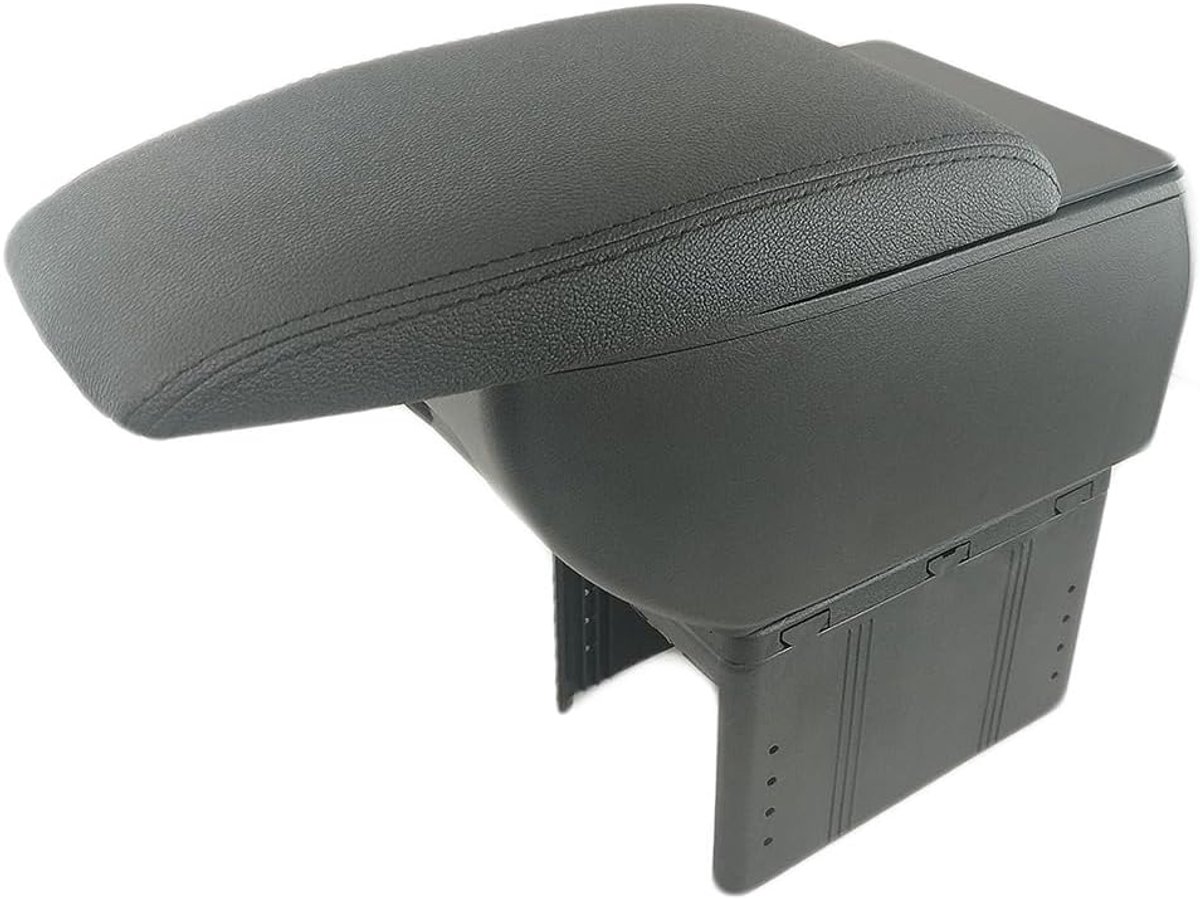 Armsteun auto middenarmsteun - universeel zwart leer - organizer voor opbergruimte - praktische accessoire - ShopVlot