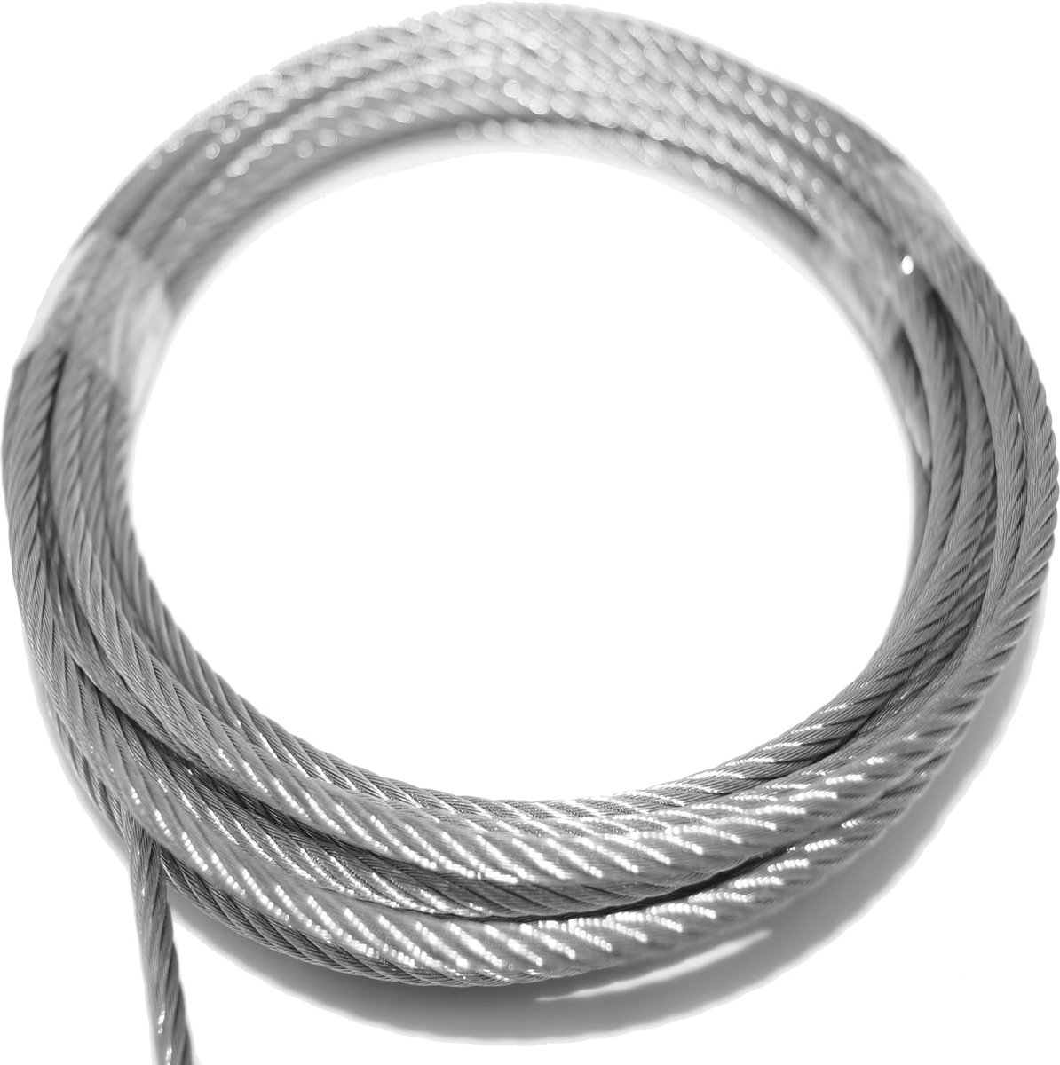 Draadkabels 4 mm - roestvrij staal A2 V2A - corrosiebestendig - ideaal voor tuinprojecten - ShopVlot