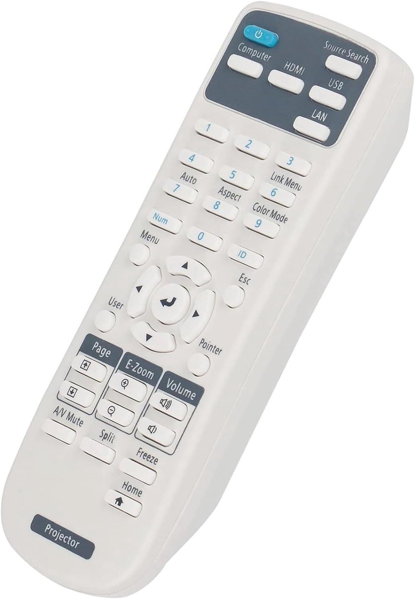 Afstandsbediening vervanging - compatibel met Epson 3LCD Laser Projectoren - eenvoudig in gebruik - ShopVlot