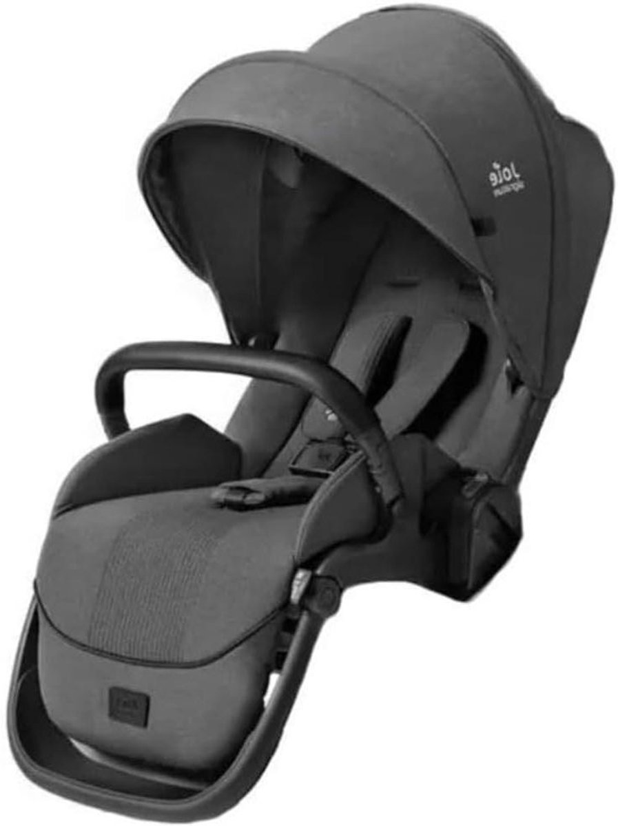 Extra Kinderzitje - Tweede Stoel Kinderwagen - Flexibele Kinderwagen - Omkeerbaar en Verstelbaar - Tot 22 kg - Eclipse Zwart