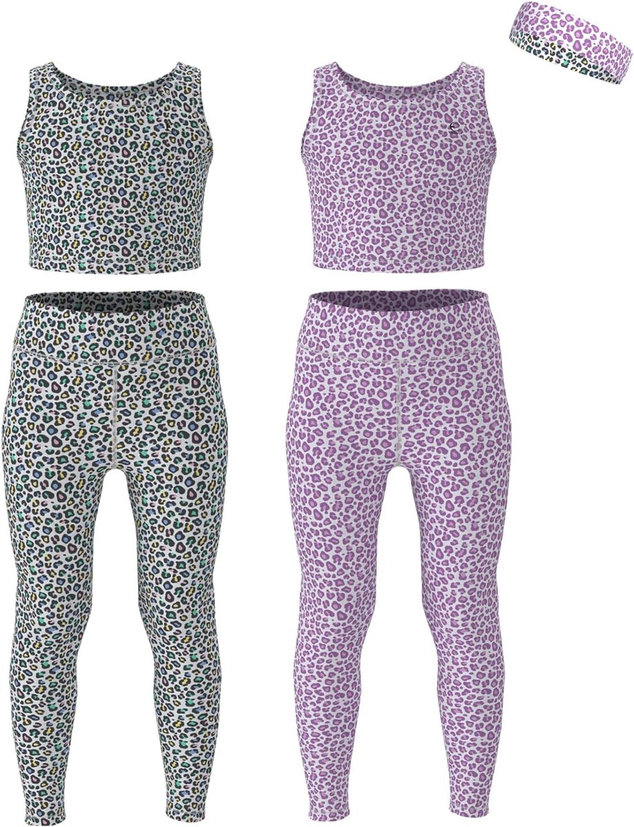 Meisjes sportleggingen 3-16 jaar - 5-pack - yoga en dans - ideaal voor actieve kinderen - SnelShoppen