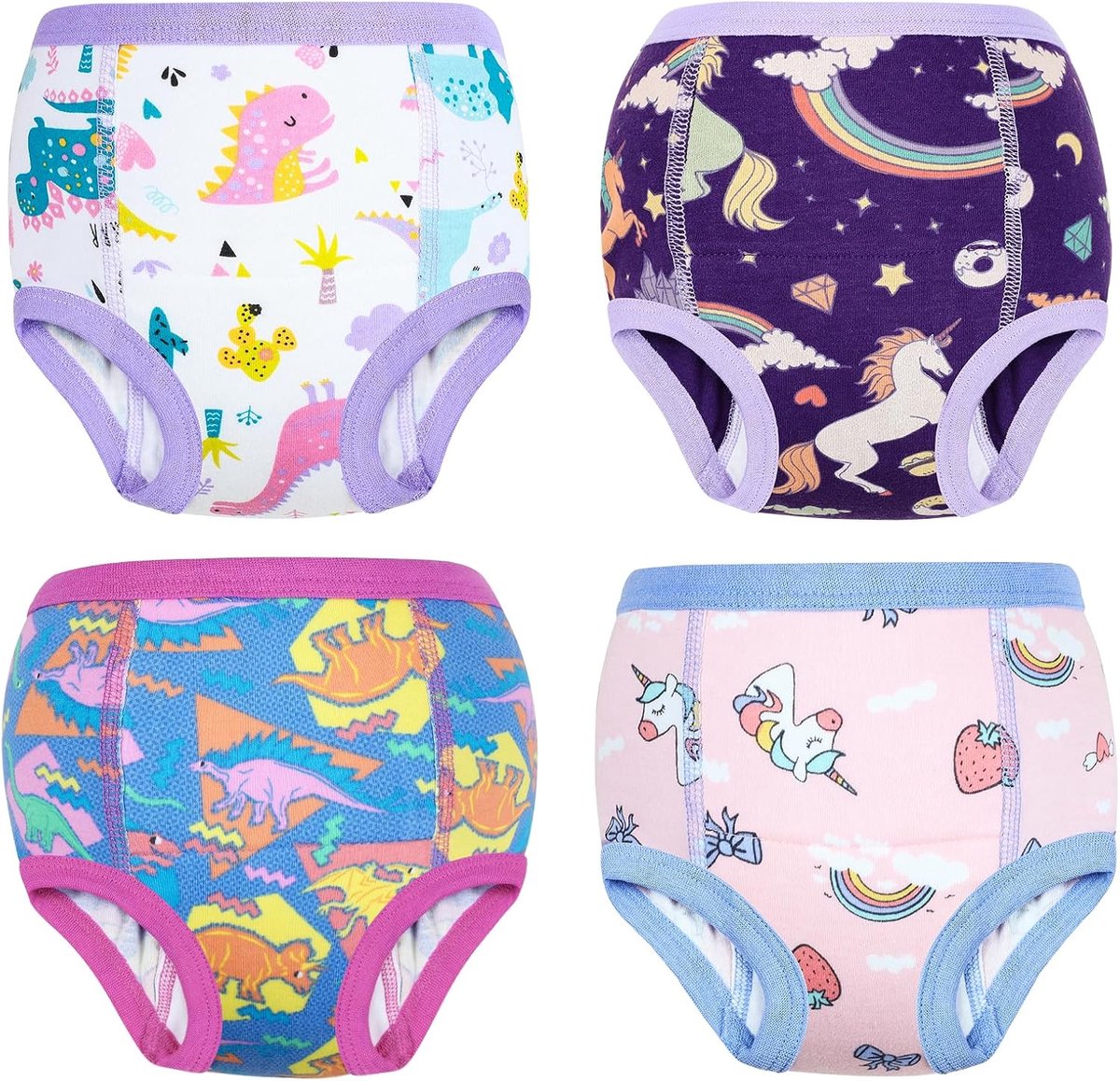 Potty training broekjes 4-pack - voor jongens en meisjes - zachte stof - ideaal voor zindelijkheidstraining - SnelShoppen