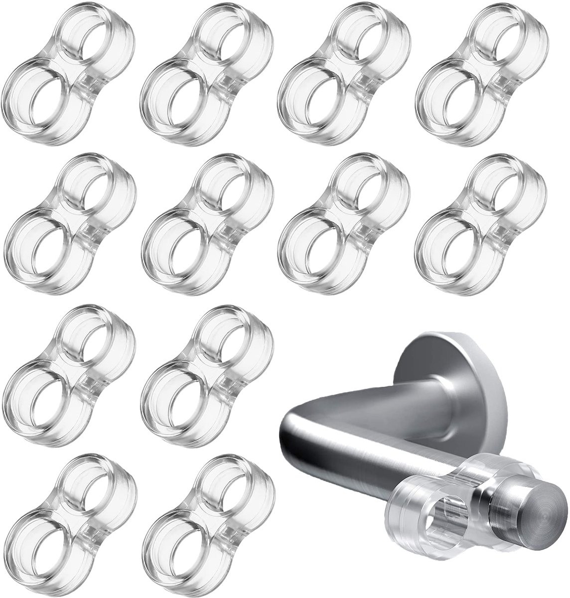 Deurstopper 12 stuks - transparant pvc - muurprotectie - beschermt de muren tegen beschadigingen - ShopVlot