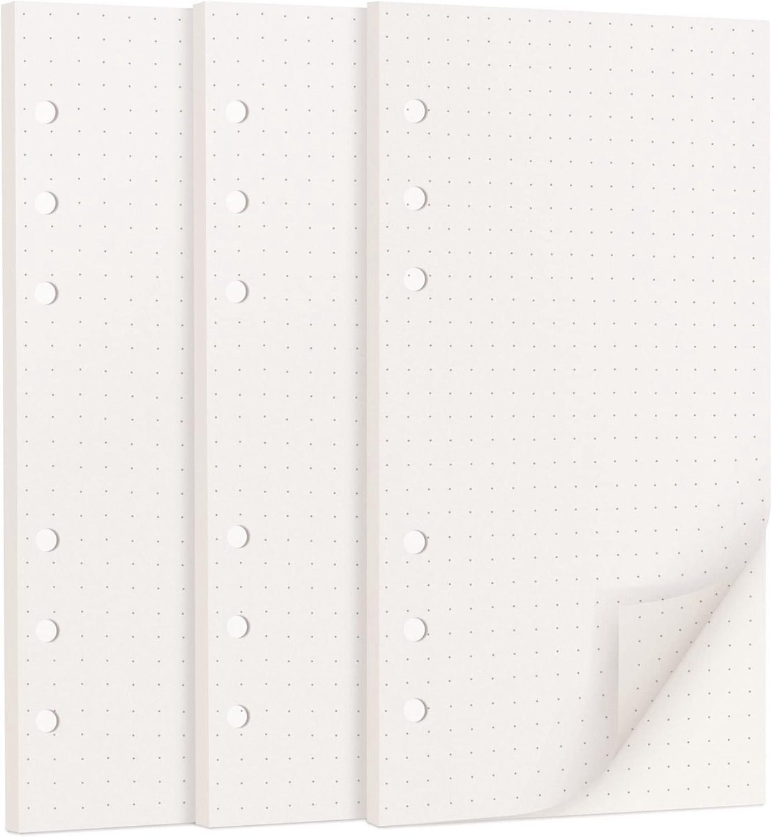 A6 Stippen Papier Refill 135 Vellen - 100gsm Crèmewit - 5mm Dot Grid - Perfect voor Bullet Journals - ShopVlot