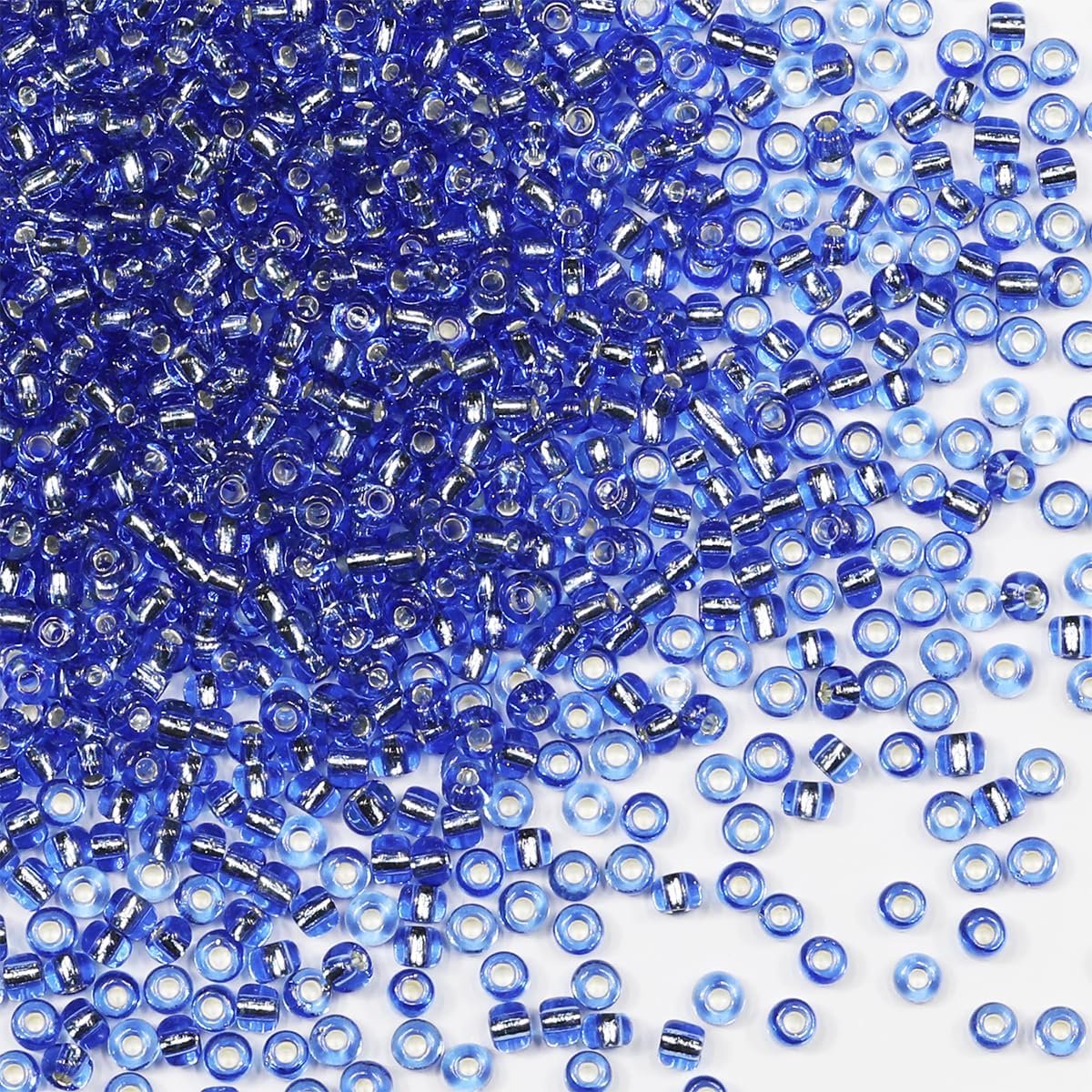 Rocailles 110g (3500st) 3mm 8/0 Blauwe Glazen Ambachten Kralen voor Sieraden Maken