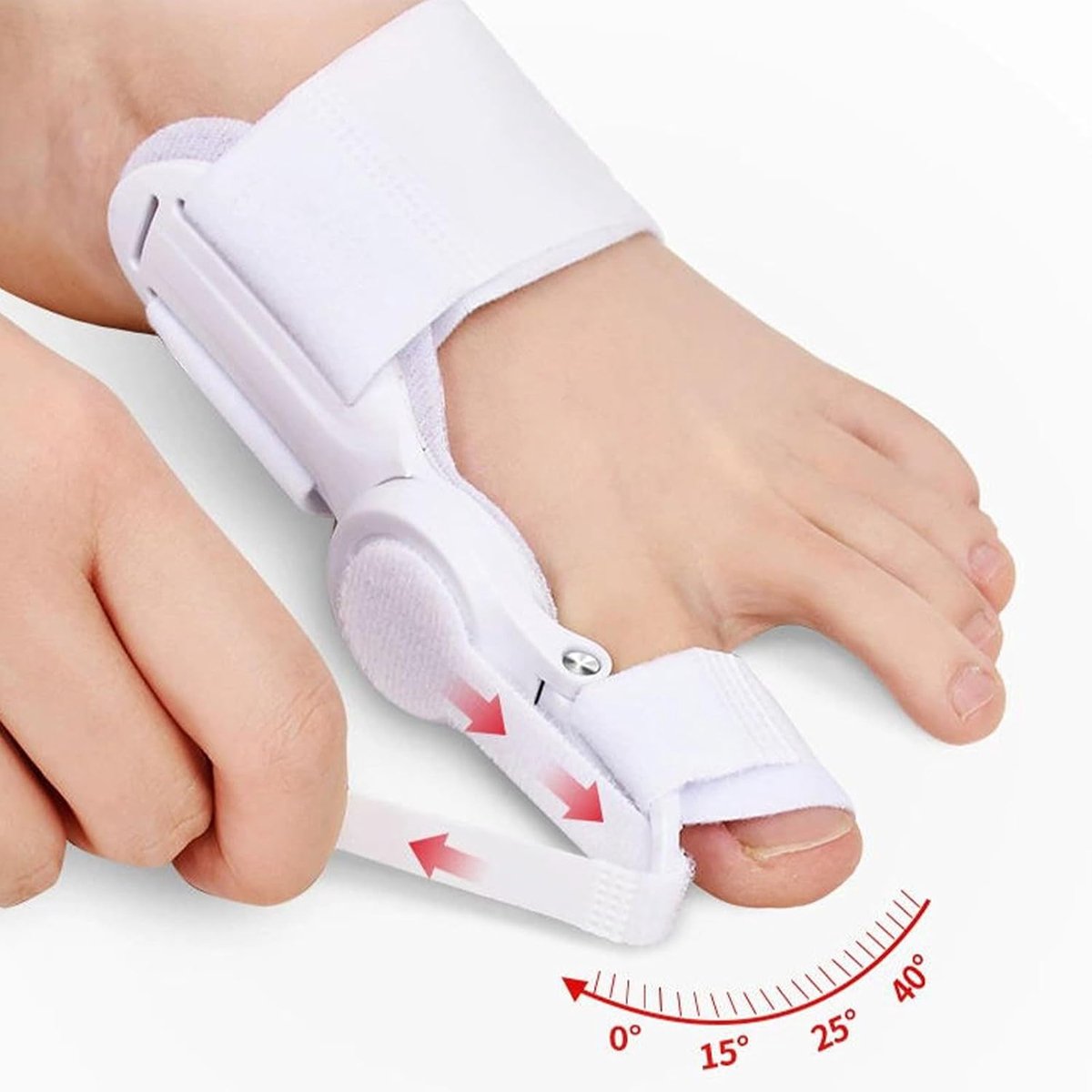 Hallux Valgus spalk, grote teen, orthese, gelijkrichter voor grote tenen, verstelbare set van orthesen, Hallux Valgus Corrector, Herbruikbare Teen gelijkrichter voor dag en nacht