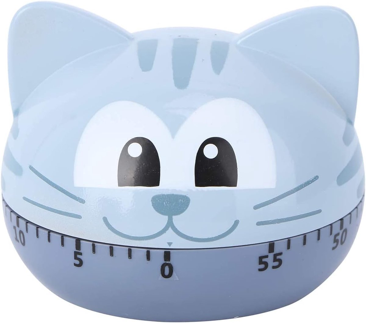 Kat Kitten Mechanische Keukentimer, 60 minuten keukentimer kattenfiguur eierwekker tijdschakelaar korte tijdwekker keuken tijdmeter klaslokaal klok wekker voor koken thuis school kantoor