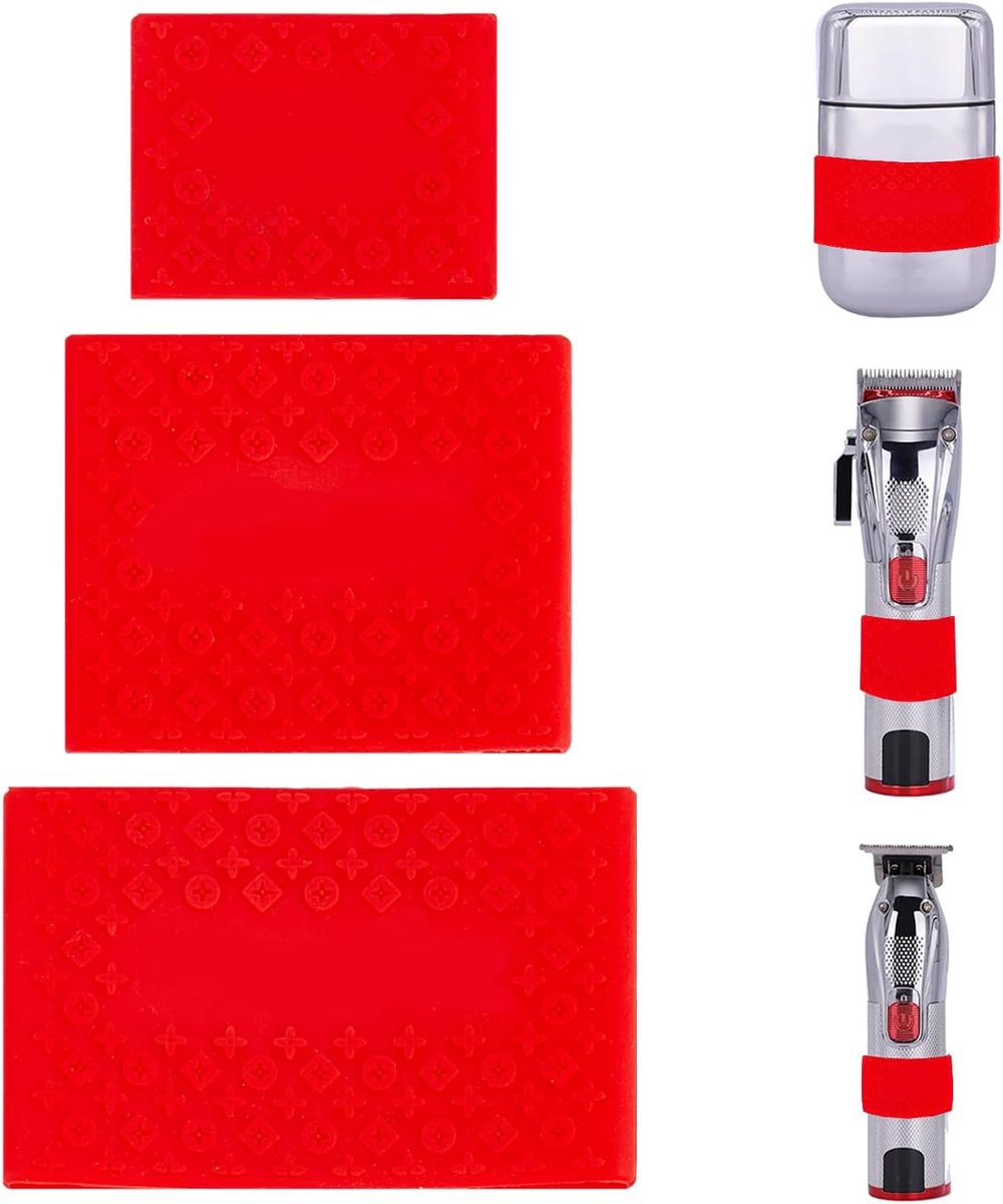 3 stuks antislip handgrepen voor clippers, siliconen manchet voor kappers, professionele kappersschaar, hittebestendige haarspelden