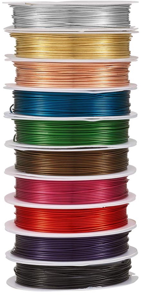 10 rollen 20 gauge/0,8 mm corrosiebestendig koperdraad gemengde kleur 40 m buigbare sieraden kralen kale metalen draden voor het inpakken van sieraden maken bloemen sculptuur ambachten 4
