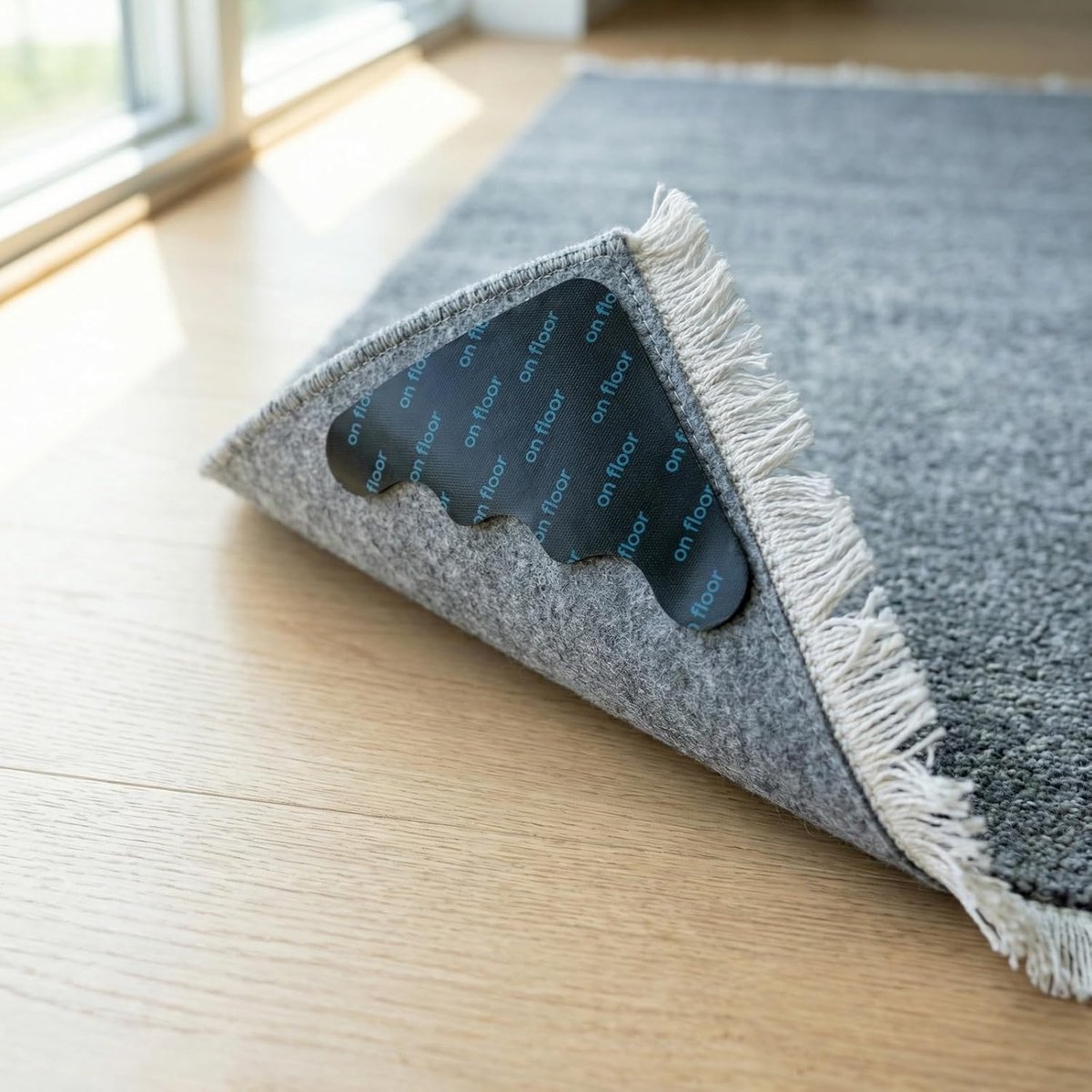 12 stuks antislipmatten, herbruikbare en wasbare antislipmat voor tapijt, antislip tapijtstopper, driehoek tegen wegglijden, antislip pads