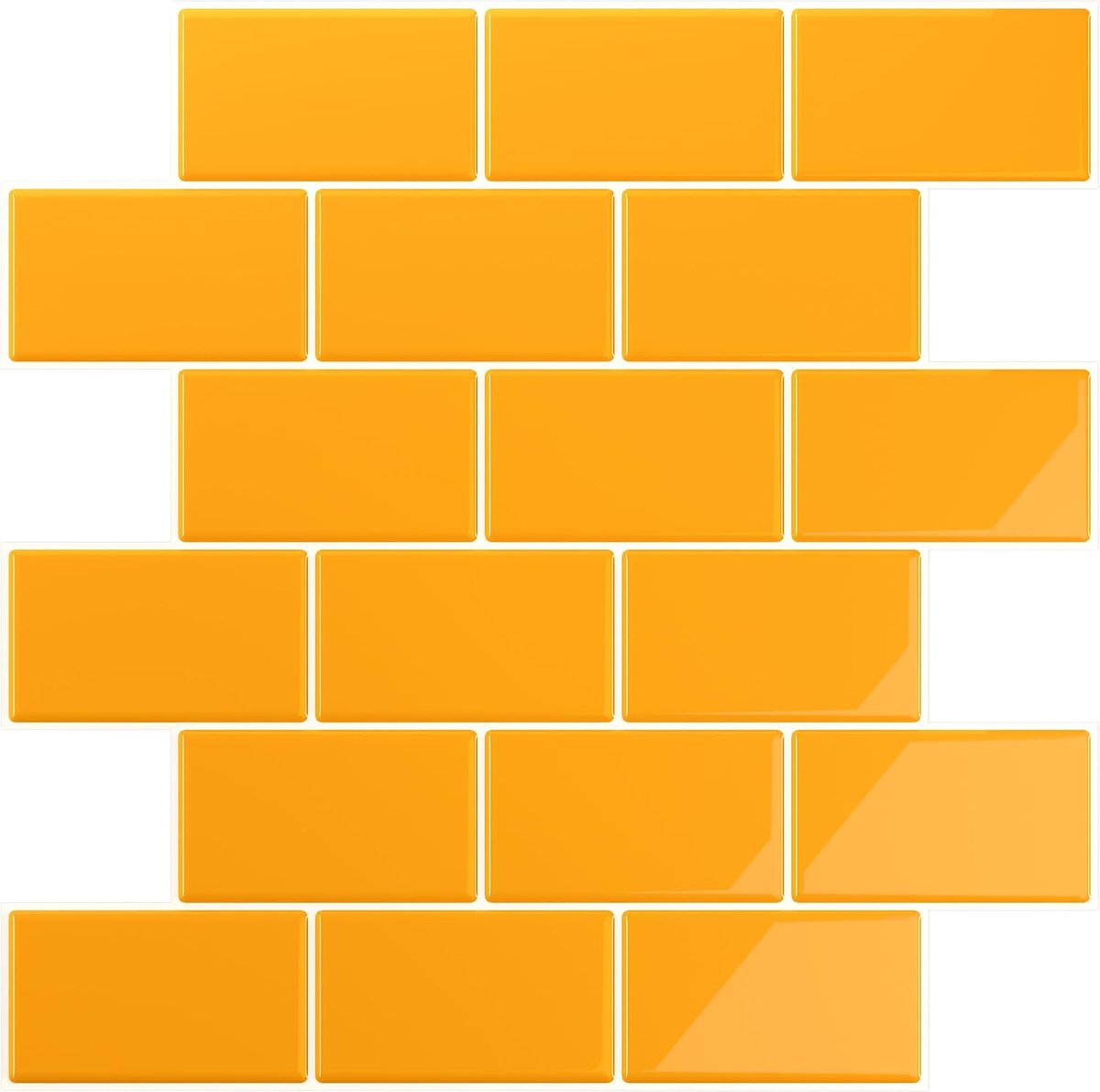 Tegelstickers, keuken, plaktegels, badkamer, keukentegels, spatbescherming voor keuken, wandtegels, zelfklevend, 3D-tegelstickers, badkamer, waterdicht, 30,5 cm x 30,5 cm, 6 stuks