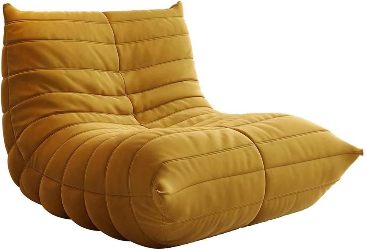 Fauteuil Zitzak - Zitzak Stoel - Ontspannen Zitten - Menselijk Lichaam Curve Ontwerp - 93 x 90 cm - A01