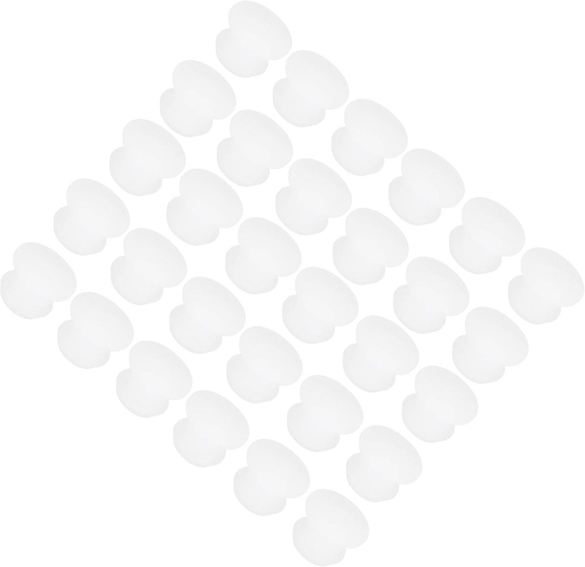Siliconen afdichtstop, gaten, vergrendeling, afdekking, rubberen platen, draadtype, ronde platen voor afdichting, waterdicht, rubber, keuken, 9 mm diameter, transparant, 30 stuks