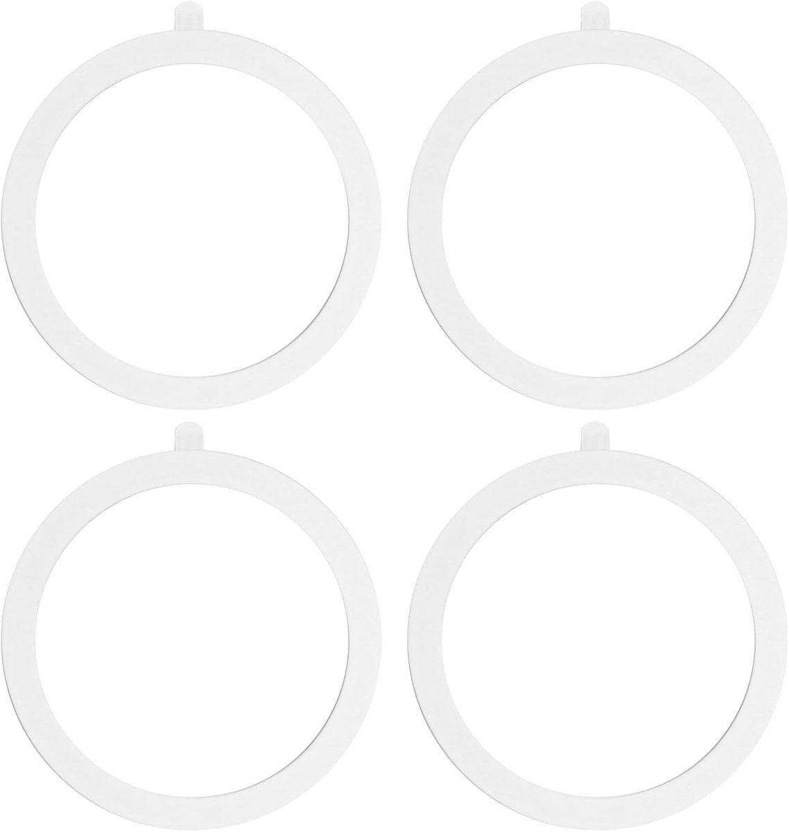 Ringen, 4 stuks universel metalen draadloze magnetische ring, compatibel met metalen ring