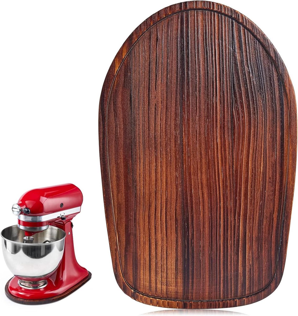 Mixer Slider Bamboe - Keukenmachine Mat - Keuken Organiseren - Makkelijk Verplaatsbaar - 4.5-5 Qt - Natuurlijk