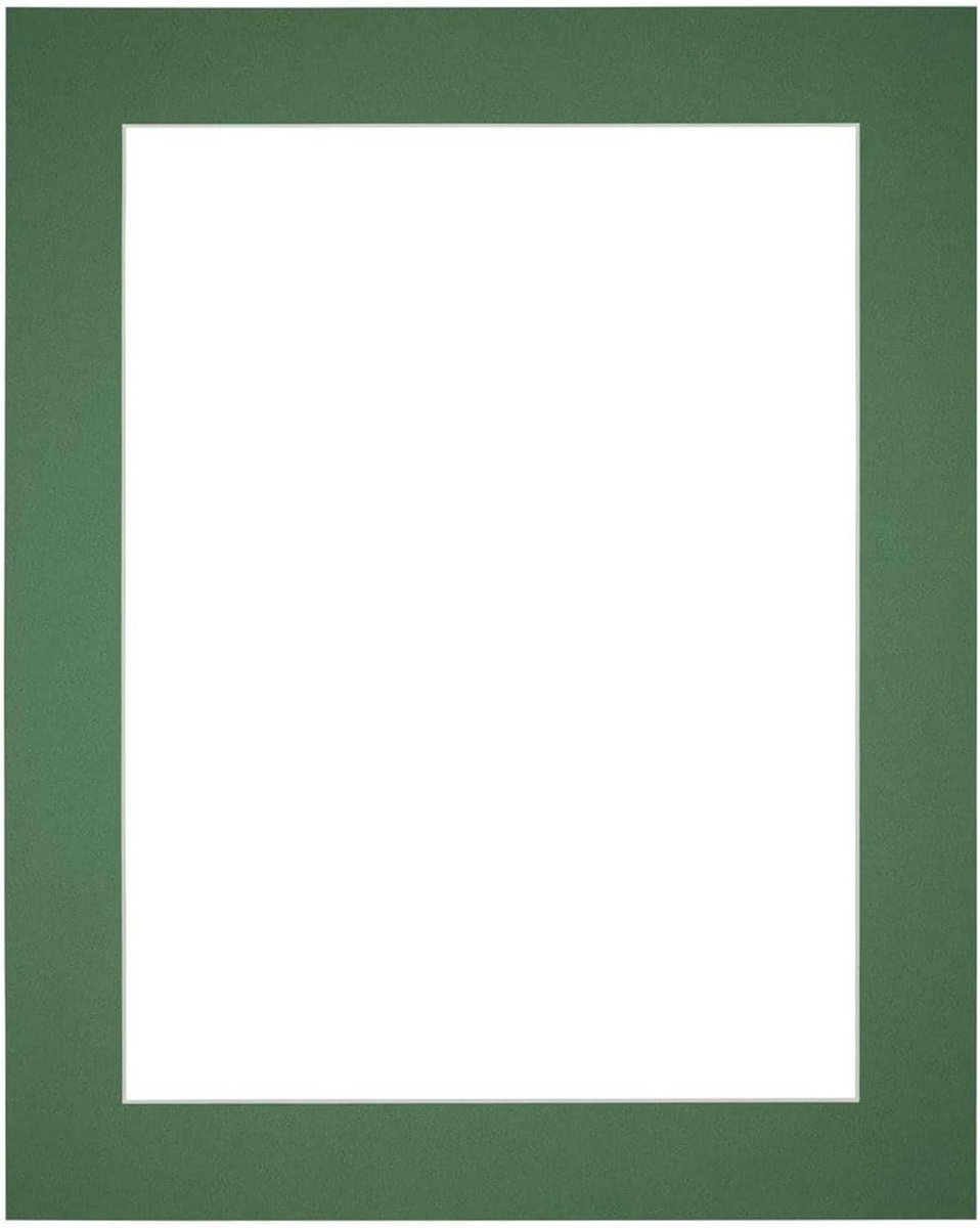 Passe-Partout Lijst 35x45 cm - Groen Bos - Fotomaat 25x35 cm - Perfect voor jouw foto's - SnelShoppen