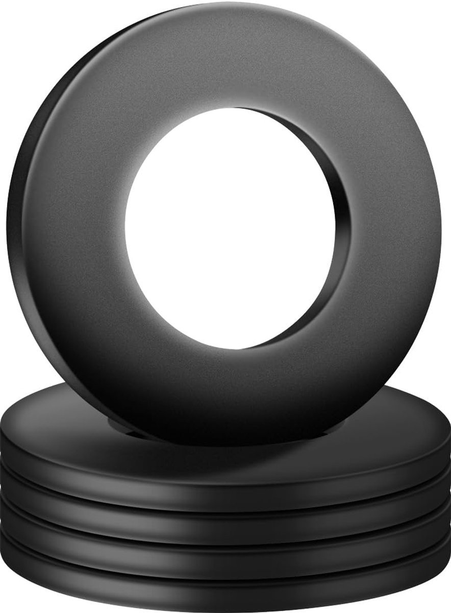 Platte, 5 stuks M22 x 40mm sluitring Zwart koolstofstaal belagschijven carrosserieschijven afstandsschijven afdichting afstandringen voor schroeven draadstangen
