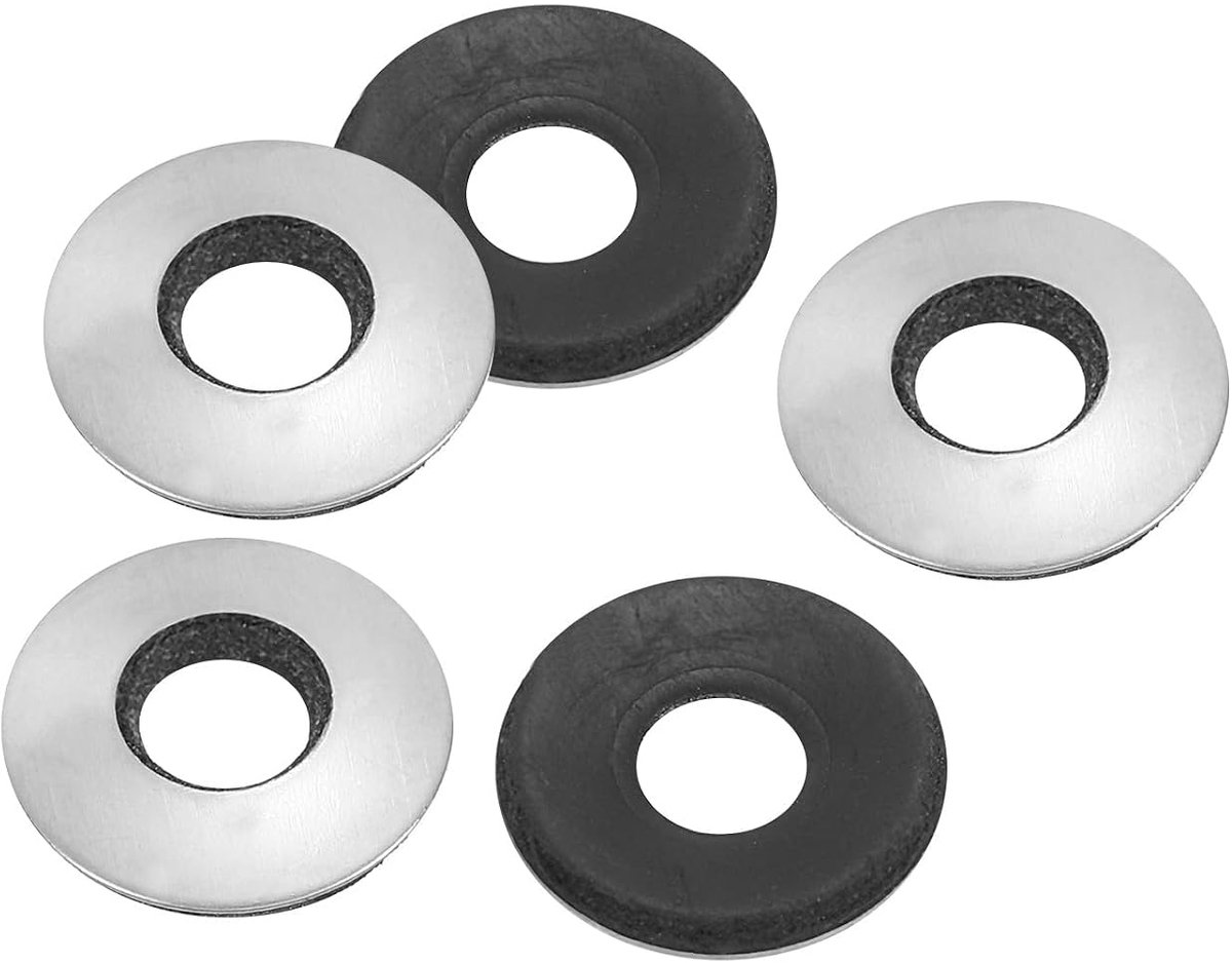 Neopreen rubber EPDM afdichtingen roestvrij staal 304, 80 stuks 8 x 19 mm, neopreen rubber afdichtingen voor scheepsleveringsbouten