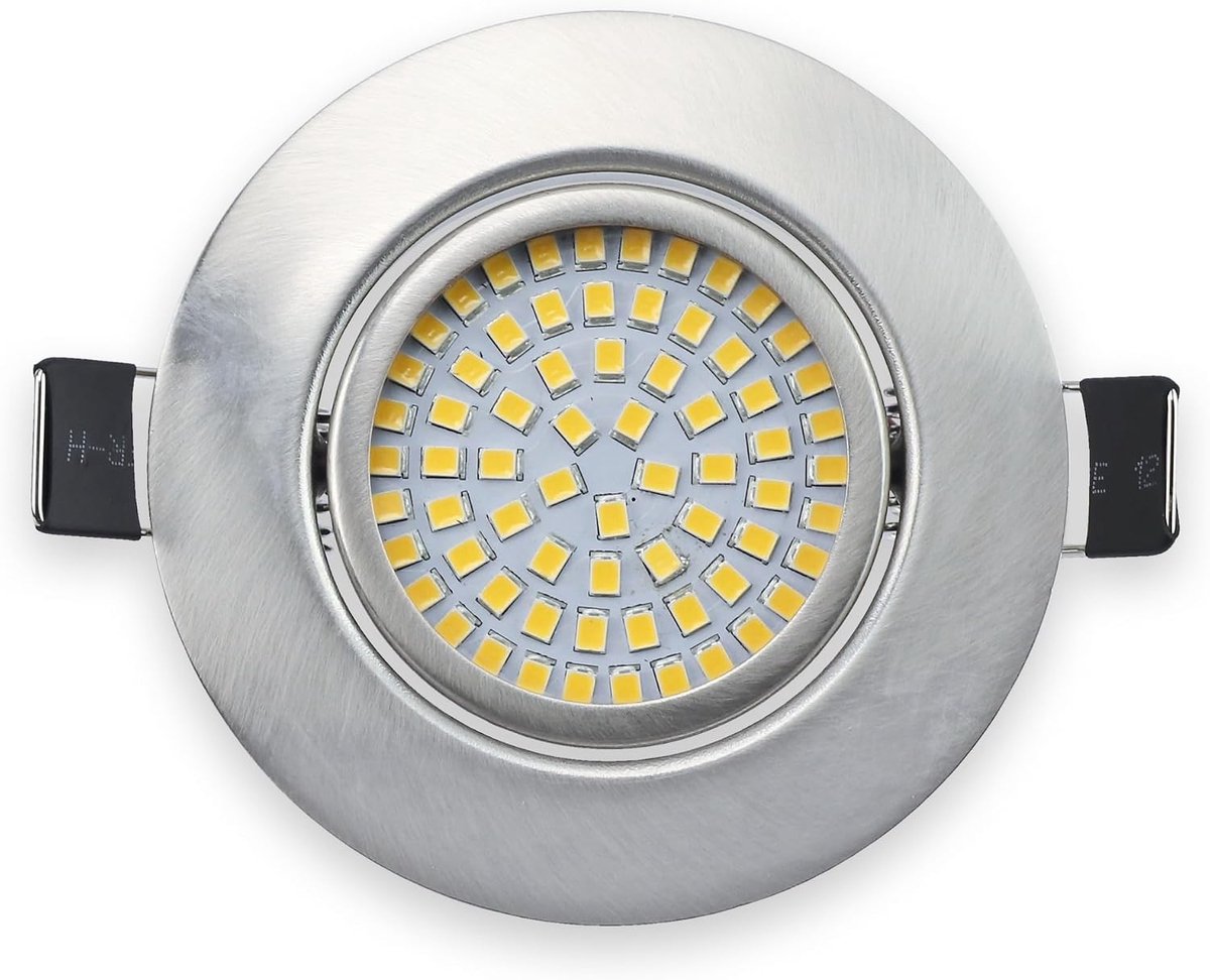 Inbouwlamp EL-NW, EEK: F, 4 W, 360 lm, 4000 K, nikkel gesatineerd