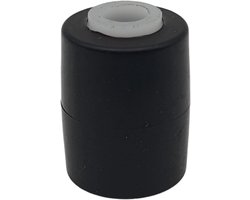 Looprol bodemsproeier DJ66-00813A compatibel met Samsung Jet 90 Jet 90 Elite VS20R90G6R3 en Jet 75 en Jet 70 steunwiel voorrol zwart TPEE diameter 12 mm voor accu stofzuiger