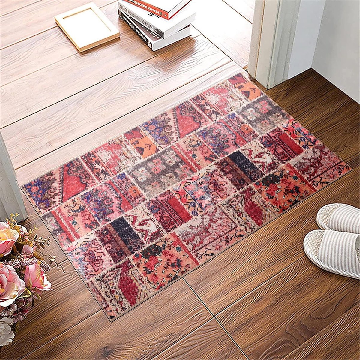 Wasbare vloerkleed 60 x 90 cm - kortpolig - antislip en zacht - ideaal voor gang - SnelShoppen