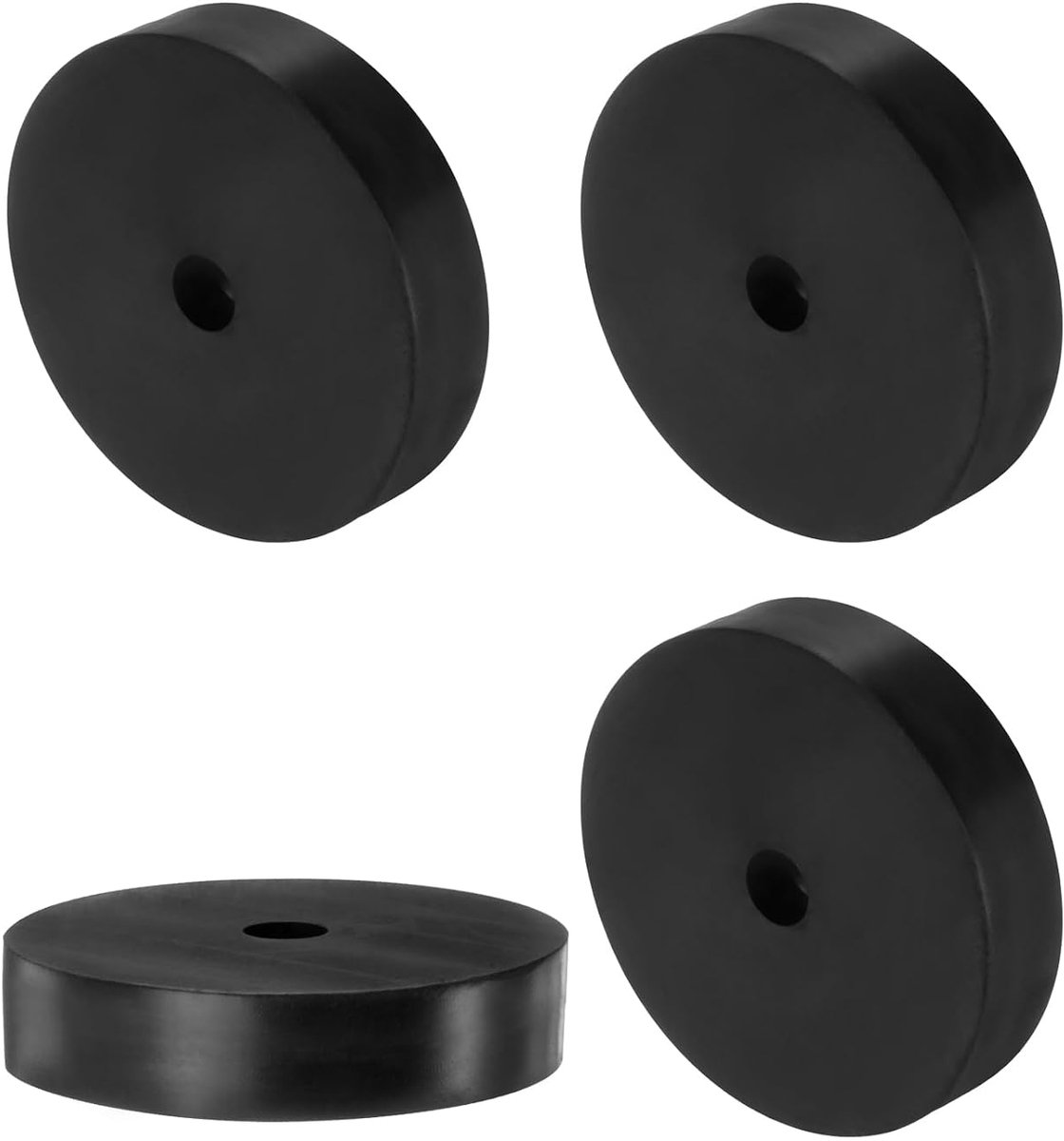 Rubberen spacer, 16 stuks, 25 mm buitendiameter, 8,5 mm binnendiameter, 25 mm hoogte, ronde anti-vibratiespacer, rubberen bussen, grommets, dikke rubberen schijven voor huis,