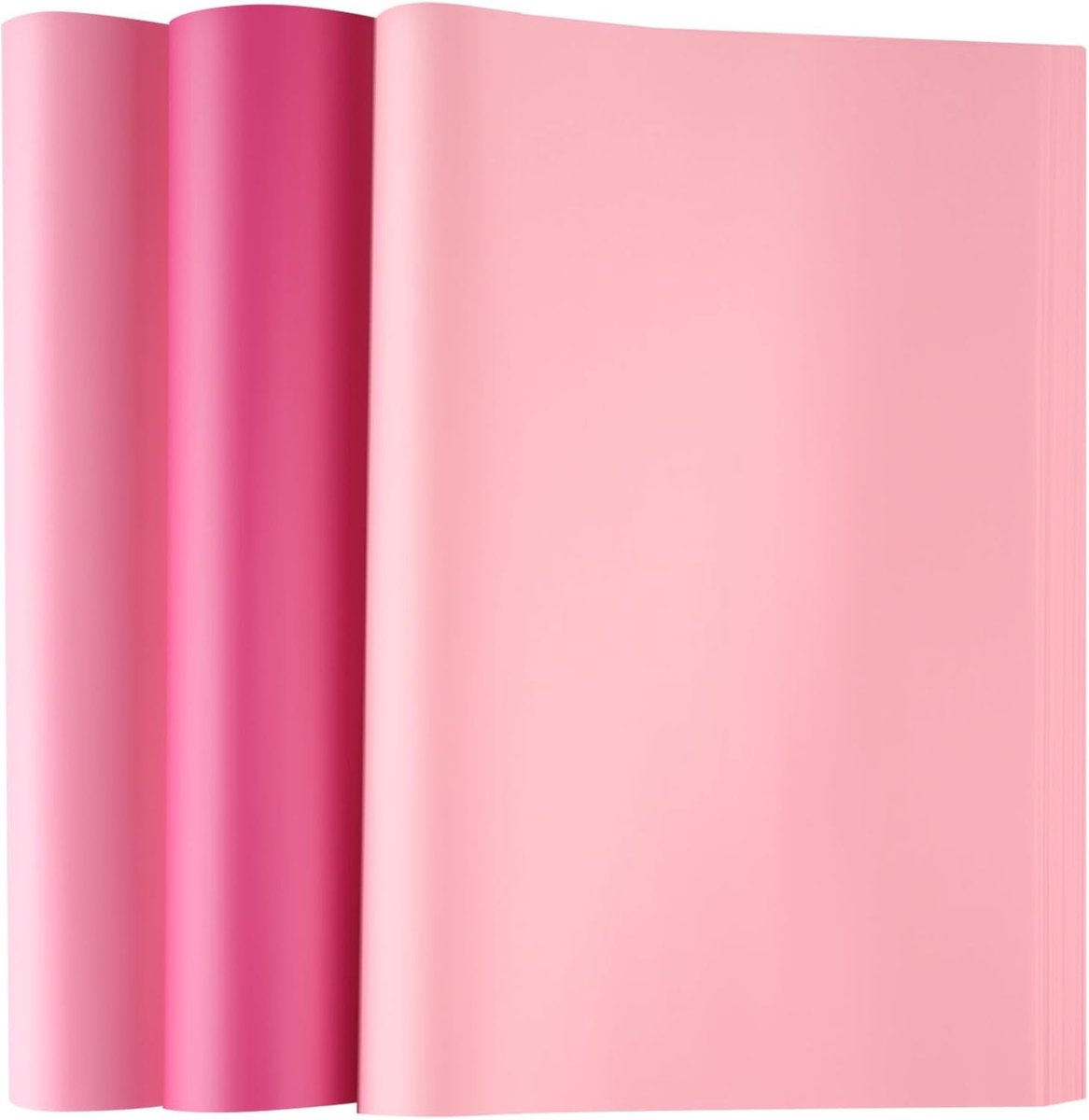 set van 60 vellen roze meerkleurig zijdepapier voor geschenkverpakking voor knutselen, ambachten, verjaardag, babyshower, festival